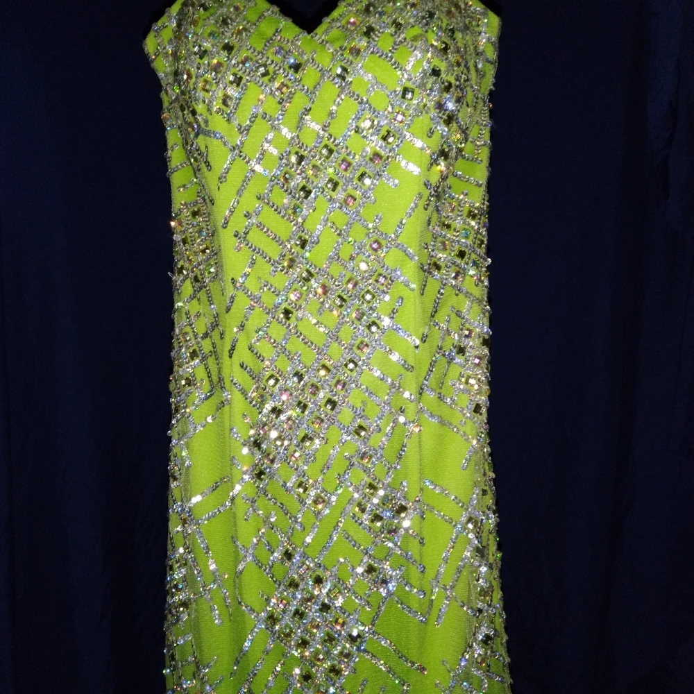 Green formal dress